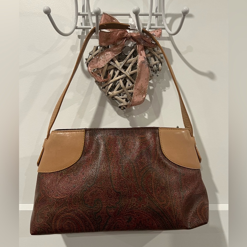 Etro small hobo handbag in paisley jacquard print with dustbag
EUC